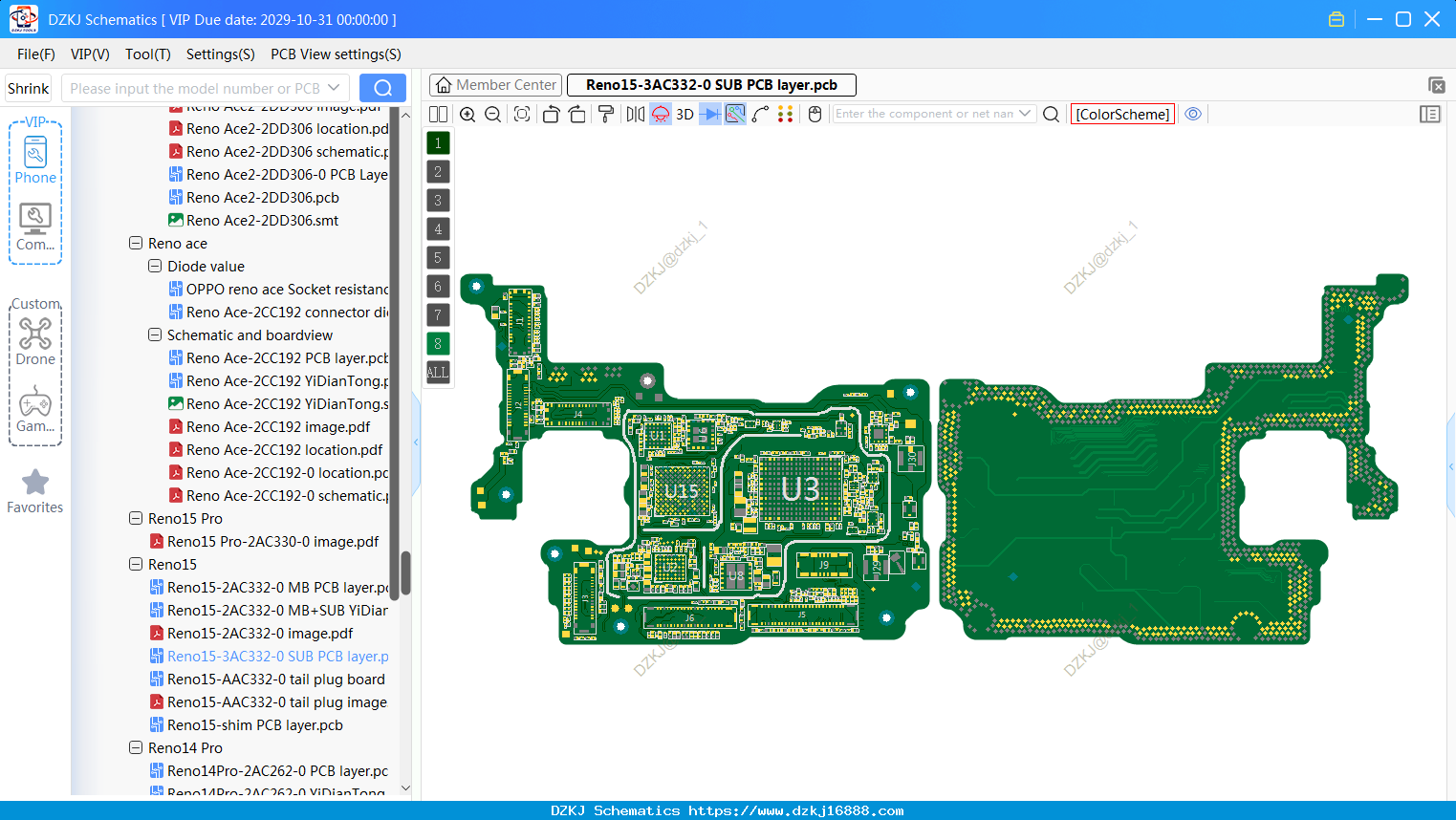 OPPO Reno15-3AC332-0 SUB PCB Layer